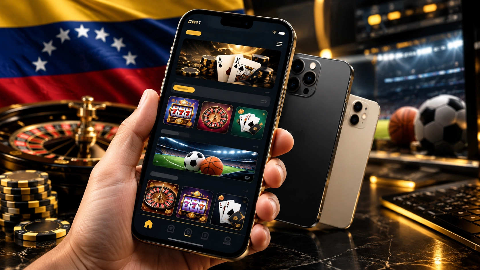 Aplicación móvil de MiCasino para Android y iPhone en Venezuela